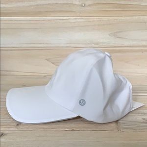 Lululemon Fast and Free White Running Baseball Hat